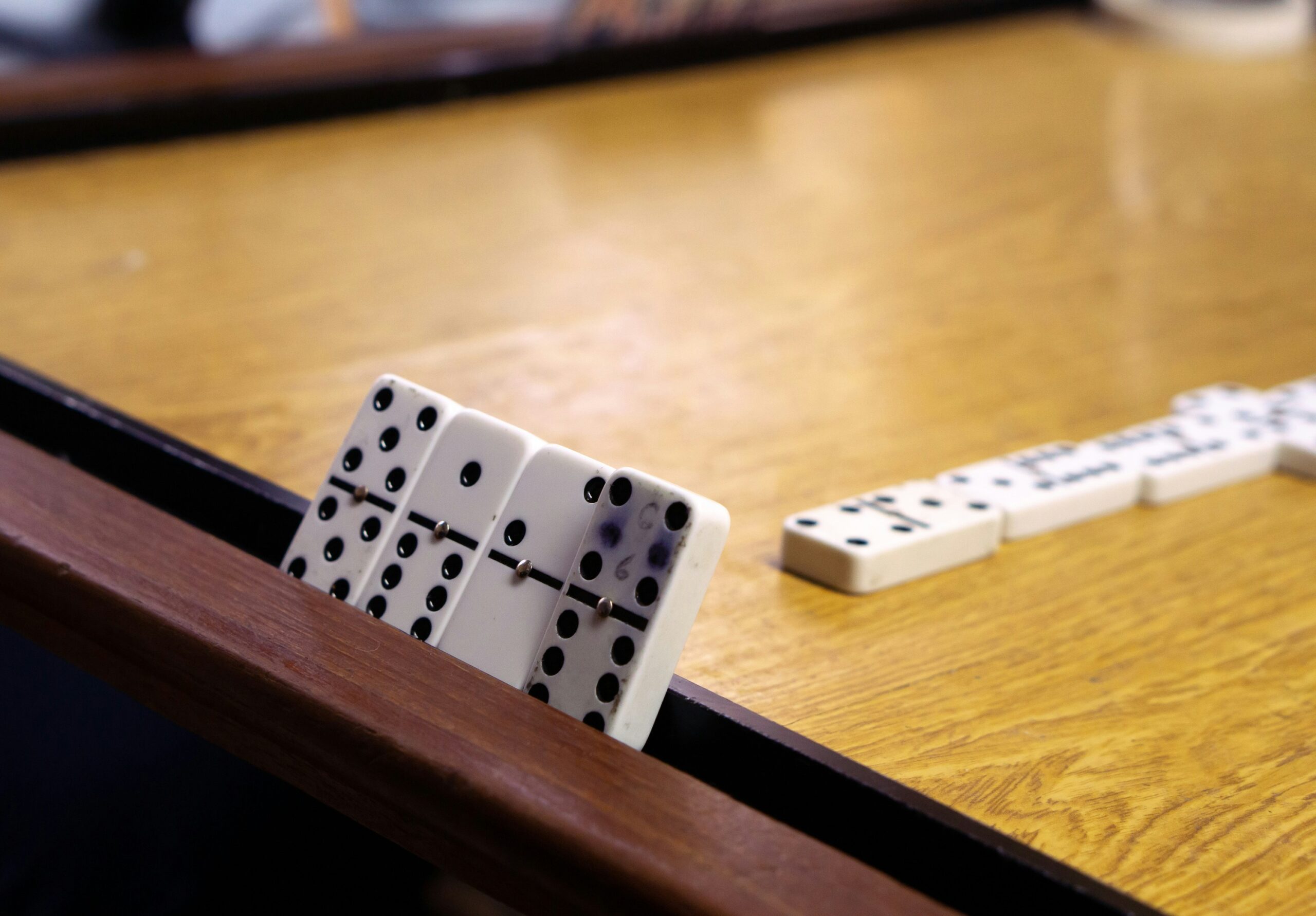 white-and-black dominoes